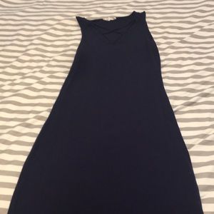 Navy blue maxi dress